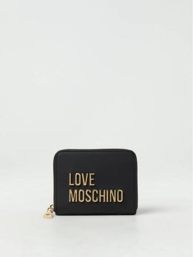 Love Wallet JC5613PP1IKD0 000 Black - MOSCHINO - BALAAN 1