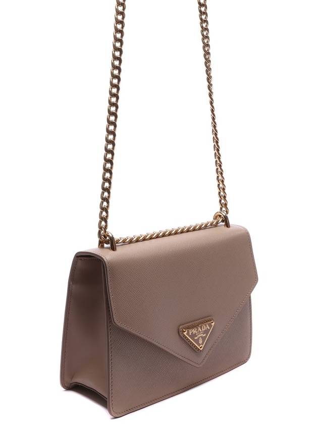 Saffiano Leather Envelope Chain Shoulder Bag Pink - PRADA - BALAAN 4