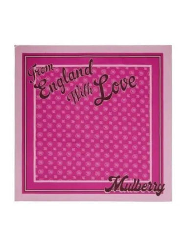 VS4801 041 J989 From England with Love Square Scarf - MULBERRY - BALAAN 1