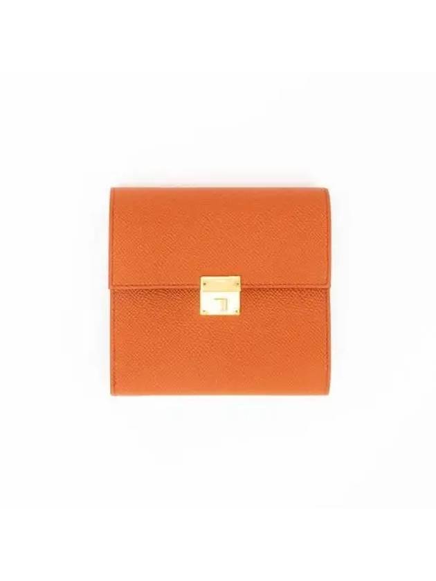 Click 12 Medium Wallet Orange H073508CK - HERMES - BALAAN 3