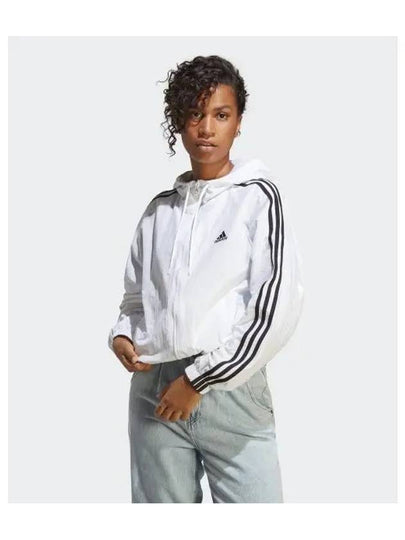 Essentials 3S Woven Windbreaker White - ADIDAS - BALAAN 2