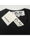 Play Red Heart T Shirt Black AZ T108 051 1 - COMME DES GARCONS - BALAAN 3