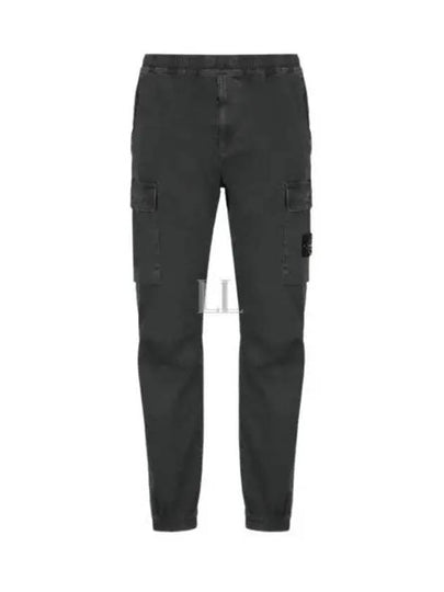 Stretch Cotton Cargo Straight Pants Grey - STONE ISLAND - BALAAN 2