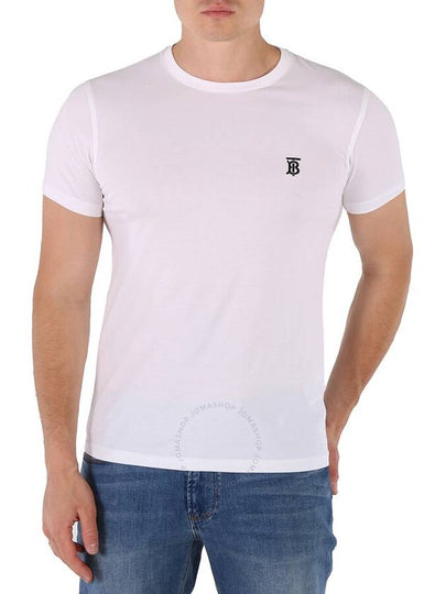 Monogram Logo Cotton Short Sleeve T-Shirt White - BURBERRY - BALAAN 2