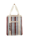 Darwen Striped Small Nylon Tote Bag Red - ISABEL MARANT - BALAAN 4