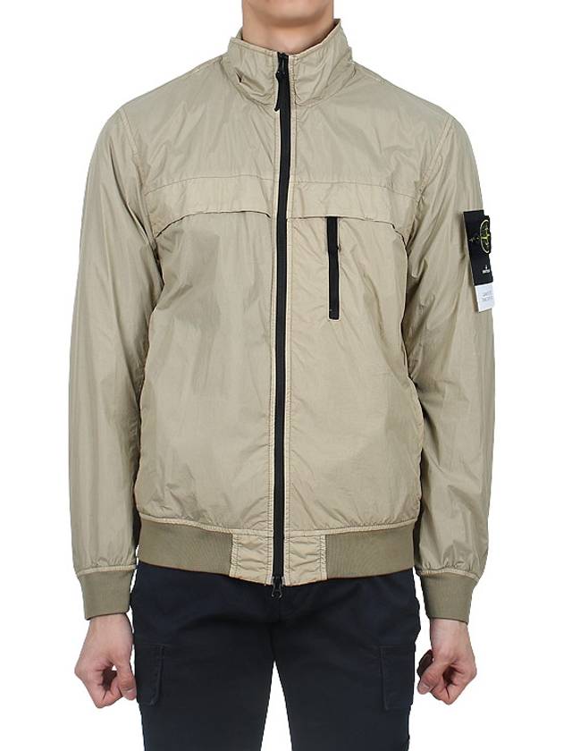 Compass Badge Pleated Windbreaker Sand - STONE ISLAND - BALAAN 2