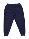 Monogram Pattern Track Pants Blue - BURBERRY - BALAAN.