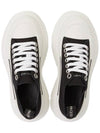 Tread Slick Low Top Sneakers Black White - ALEXANDER MCQUEEN - BALAAN 3