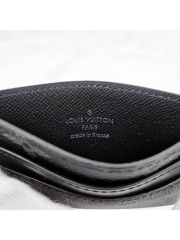 Monogram Eclipse Double Card Wallet Black - LOUIS VUITTON - BALAAN 7