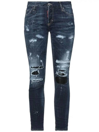 Pocket Stud Skater Straight Jeans Blue - DSQUARED2 - BALAAN 1