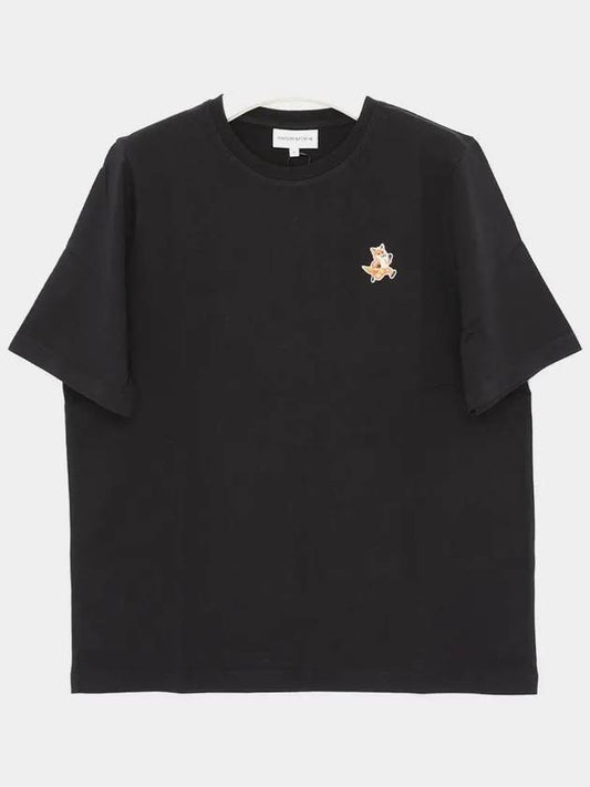 Speedy Fox Patch Comfort Short Sleeve T Shirt Black - MAISON KITSUNE - BALAAN 2