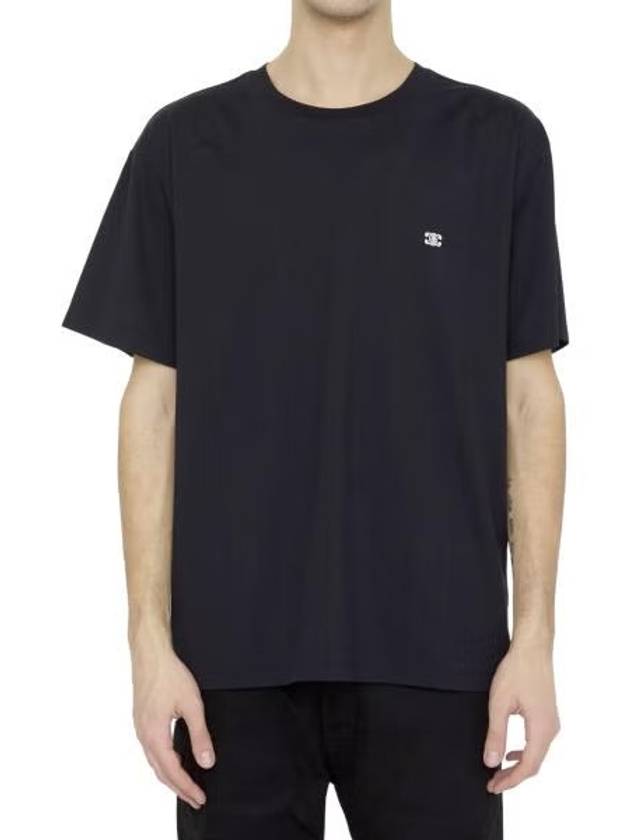 Triomphe Loose Logo Short Sleeve T-Shirt Black - CELINE - BALAAN 6