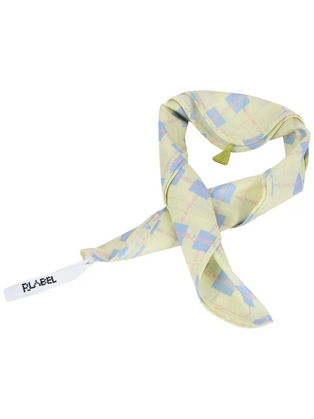 Checkerboard scarf MX3SF066YEL - P_LABEL - BALAAN 6