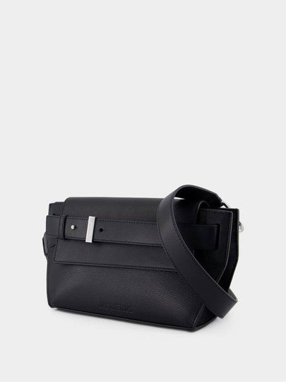 Le Messenger Capri Crossbody - Jacquemus - Leather - Black - JACQUEMUS - BALAAN 2