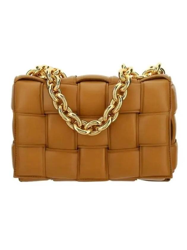 Cassette Lambskin Shoulder Bag Caramel - BOTTEGA VENETA - BALAAN 1