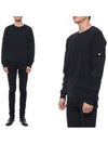 Lens Wappen Light Fleece Sweatshirt Black - CP COMPANY - BALAAN 3