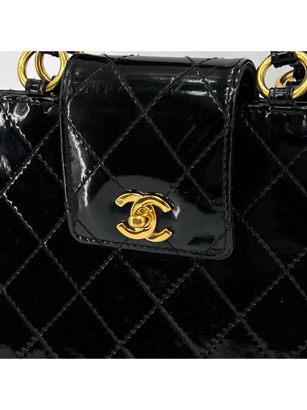 Patent gold women s tote bag black - CHANEL - BALAAN 5