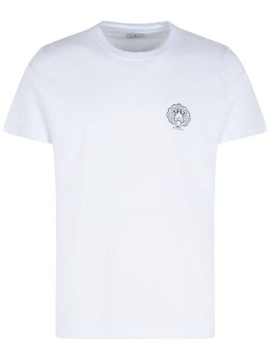 Etro White Cotton T-Shirt - ETRO - BALAAN 1