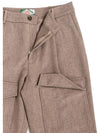 Men's Cargo Wool Pants Brown I1WP01BR - IOEDLE - BALAAN 7