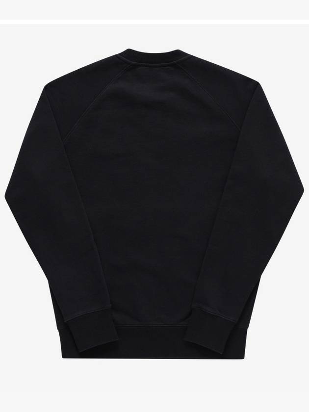 Double Monochrome Fox Head Patch Classic Sweatshirt Black - MAISON KITSUNE - BALAAN 3