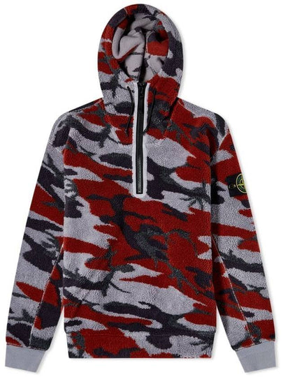 Heritage Camo Fleece Hoodie Camo Red - STONE ISLAND - BALAAN 2