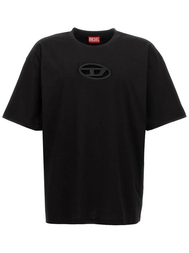 T Boxt OD Logo Cutout Short Sleeve T-Shirt Black - DIESEL - BALAAN 2