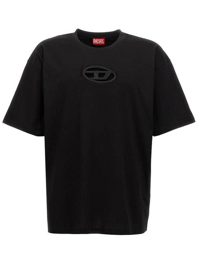 T Boxt OD Logo Cutout Short Sleeve T-Shirt Black - DIESEL - BALAAN 2