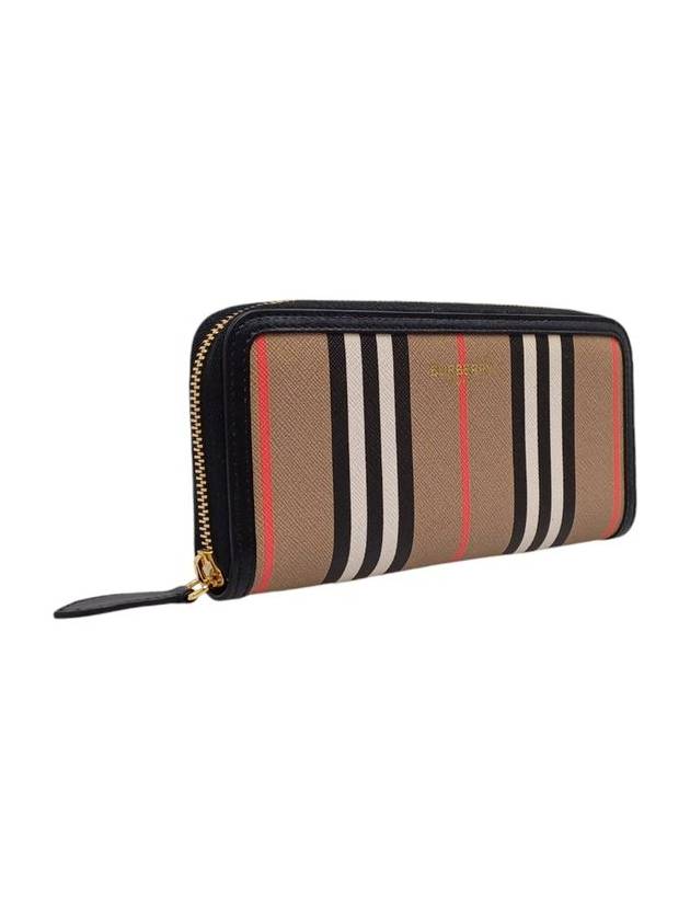 80274271 Striped zip up long wallet - BURBERRY - BALAAN 2