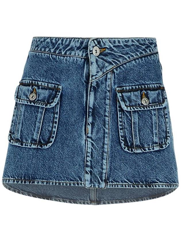 JW Anderson Blue Denim Miniskirt - JW ANDERSON - BALAAN 1