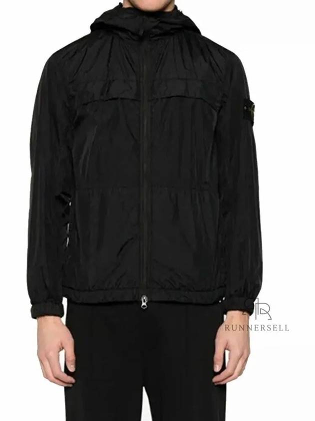 Garment Dyed Crinkle Reps R-Nylon Jacket Black - STONE ISLAND - BALAAN 2