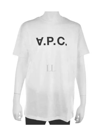 Men's VPC Logo Short Sleeve T-Shirt White - A.P.C. - BALAAN 2