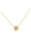 Kira Enamel Logo Pendant Necklace Gold - TORY BURCH - BALAAN 2