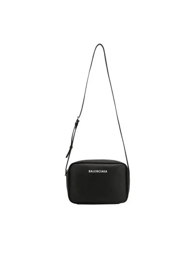 Grained Calfskin Everyday Medium Camera Crossbody Bag Black - BALENCIAGA - BALAAN 7