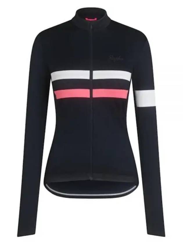 Women s Brevet Jersey Zip Up Jacket Navy - RAPHA - BALAAN 2