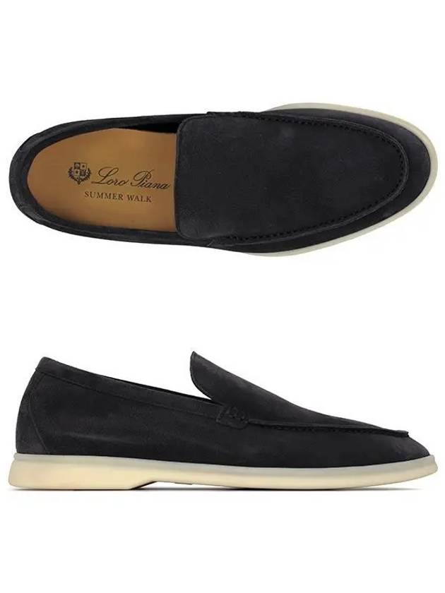 Summer Walk Suede Loafers Black - LORO PIANA - BALAAN 2