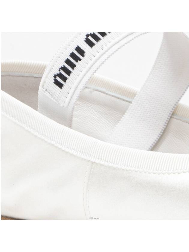 Satin Ballerinas White - MIU MIU - BALAAN 6