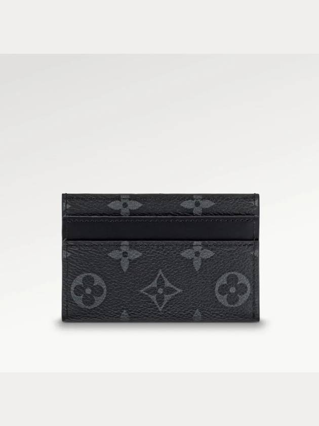 Monogram Eclipse Double Card Wallet Black - LOUIS VUITTON - BALAAN 4