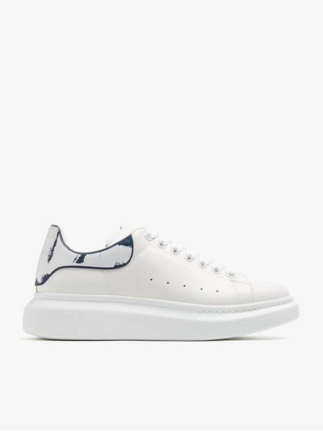 Oversized Sole Indigo Tab Low Top Sneakers White - ALEXANDER MCQUEEN - BALAAN 2