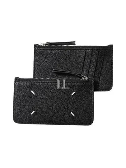 Stitch Zipper Card Wallet Black - MAISON MARGIELA - BALAAN 2