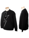 Lightning Sweatshirt Black - NEIL BARRETT - BALAAN 3