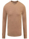 Lyle Light Merino Wool Knit Top Batique Khaki - J.LINDEBERG - BALAAN 1