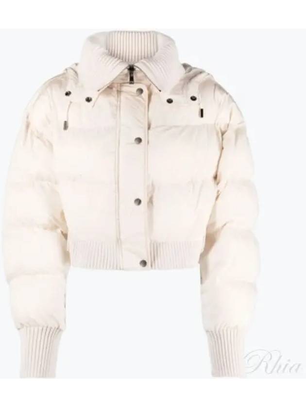 La Doudoune Caraco Ribbed Puffer Crop Padded Jacket Off-White - JACQUEMUS - BALAAN 2