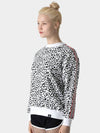 Women's Leopard Sweatshirt White - AOX - BALAAN 4