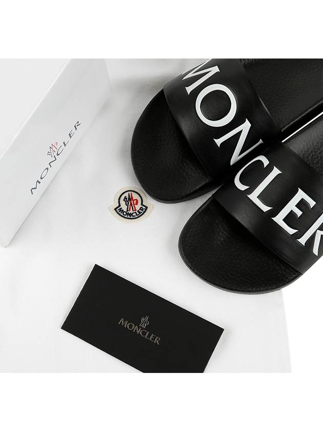 Logo Slippers Black - MONCLER - BALAAN 7