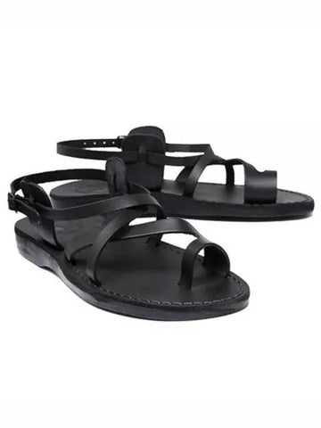 SANDALS NO 8 THE GOOD SHEPHERD BLACK - JERUSALEM - BALAAN 1