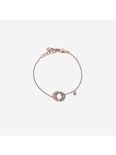 Logo Pendant Stainless Steel Bracelet Rose Gold - EMPORIO ARMANI - BALAAN 2