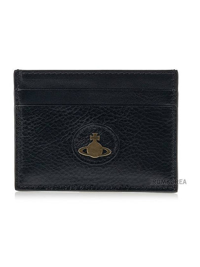 Women's Polished Flat Card Wallet Black - VIVIENNE WESTWOOD - BALAAN 2