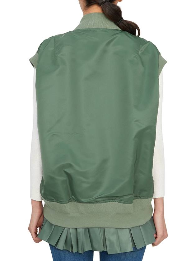 Nylon Twill Vest Green - SACAI - BALAAN 8