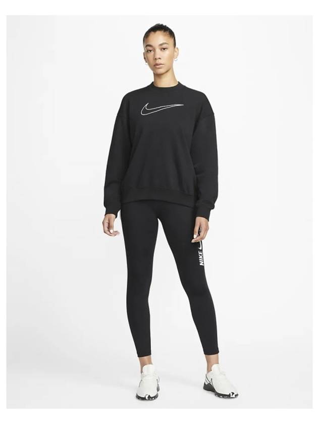 Dri-Fit Get Fit Graphic Crew Neck Sweatshirt Black - NIKE - BALAAN 4