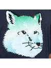 Vibrant Fox Head Easy Short Sleeve T-Shirt Navy - MAISON KITSUNE - BALAAN 6